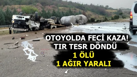Mersin Otoyolunda Feci Kaza 1 Ölü