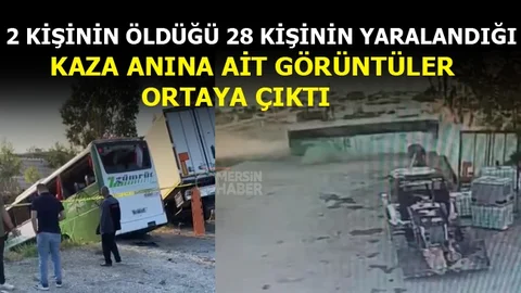 2 Kişinin Hayatını Kaybettiği Kaza Anı Kamerada