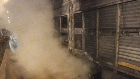 Seyir Halindeki Kamyon Yanmaya Başladı