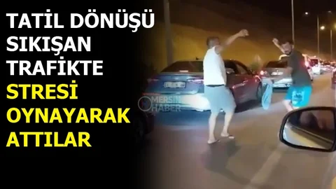 Trafik Çilesi Yerini Eğlenceye Bıraktı