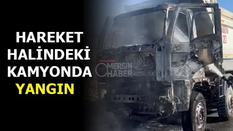 Yayla Yolunda Kamyon Yangını