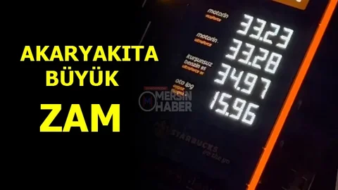 Akaryakıta Büyük Zam