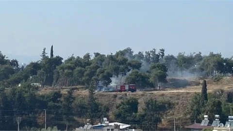 Tarihi Höyükte Yangın