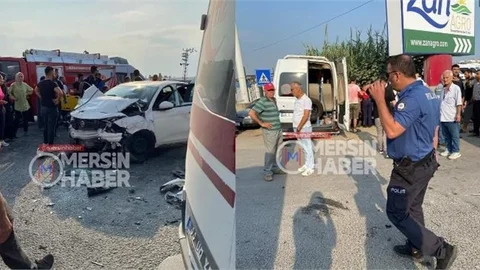 İşçi Servisi Kaza yaptı: 15 yaralı