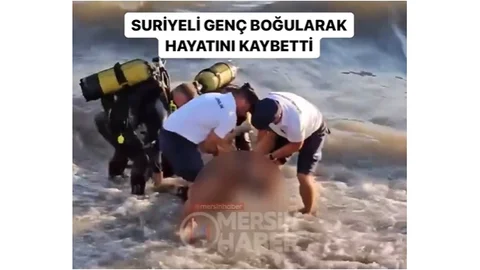 Mersin'de Denize Giren Suriyeli Boğularak Hayatını Kaybetti