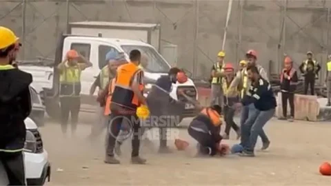 Mersin Gülnar'da Akkuyu Nükleer Güç Santrali İnşaatında İşçiler Arasında Kavga Çıktı - Anlık Görüntüler Ortaya Çıktı!