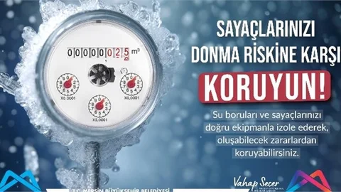 MESKİ, Su Sayaçlarının Donma Riski İle İlgili Uyarılarda Bulundu