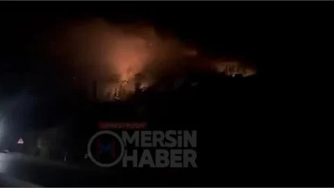 Mersin Anamur Tekmen'de Orman Yangını