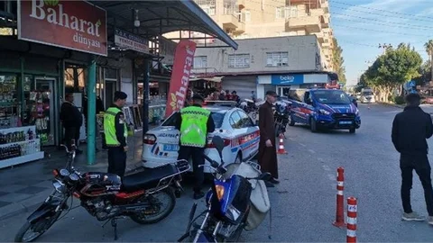 Mersin İl Jandarma Komutanlığı'ndan Trafik Denetimi