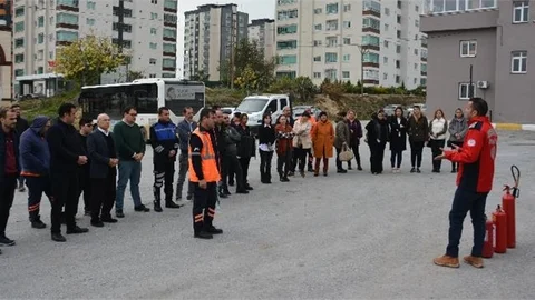 Büyükşehir Personeline ‘Yangına Müdahale’ Eğitimi