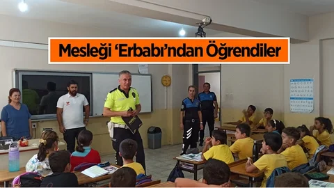 Öğrenciler Mesleği Polis Abileri ve Ablalarından Öğrendi