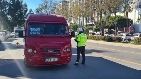 Mersin Genelinde 59 Bin'den Fazla Araç Kontrol edildi