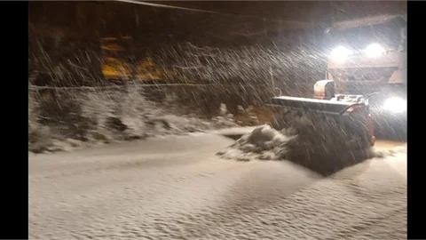 Çamlıyayla’da Kar Mücadelesi Sürüyor