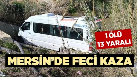 Mersin’de Yolcu Minibüsü Otomobille Çarpıştı