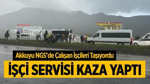 Mersin’de İşçi Servisi Devrildi