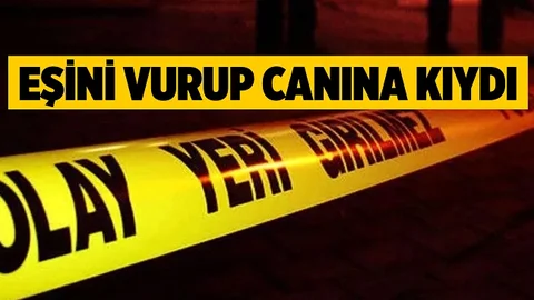 Mersin’de Feci Olay, Eşini Vurup Canına Kıydı