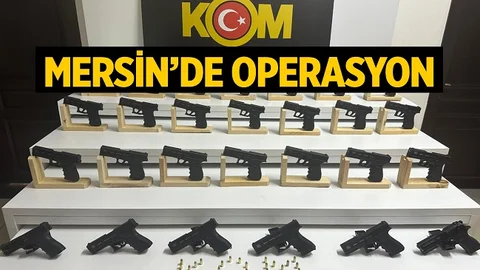 Mersin’de Kaçak Silah Operasyonu