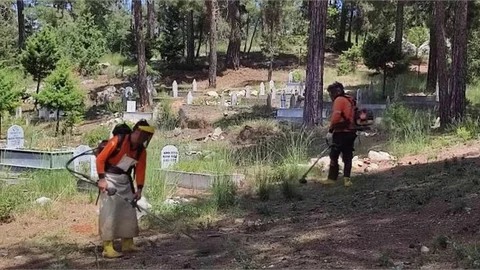 Mezarlıklarda Temizlik Çalışması