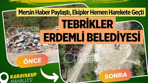 Mersin Haber Paylaştı, Belediye Görevini Yaptı