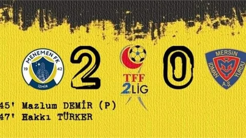 MERSİN İDMANYURDU, İZMİR'DEN MAĞLUP DÖNÜYOR