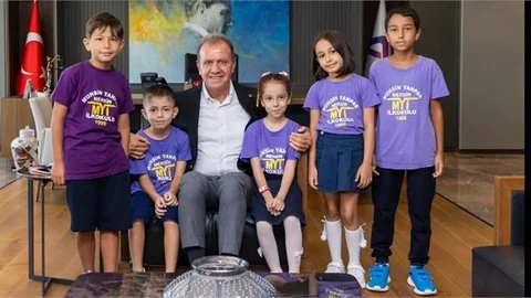 İLKÖĞRETİM HAFTASI’NDA MUHSİN YANPAR İLKOKULU ÖĞRENCİLERİNDEN BAŞKAN SEÇER’E ZİYARET