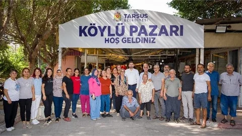 BAŞKAN BOLTAÇ KÖYLÜ PAZARI ESNAFI İLE BİR ARAYA GELDİ