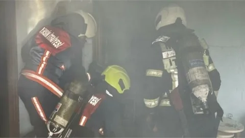 TARSUS'A BAĞLI YEŞİLTEPE'DE EV YANGINI