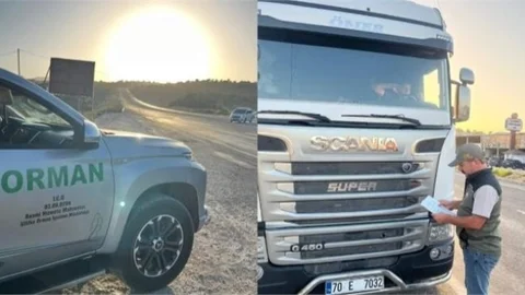 MERSİN'DE ORMAN ENVALİ TAŞIYAN ARAÇLAR KONTROL ALTINA ALINIYOR