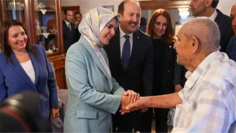 BAKAN GÖKTAŞ, KORE GAZİSİ AÇIKGÖZ'Ü ZİYARET ETTİ