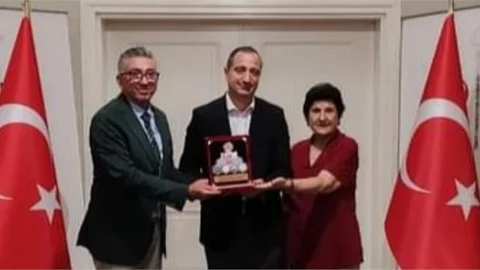 TURK SİLAHLI KUVVETLERİNİ GÜÇLENDİRME VAKFI'NDAN KAYMAKAM AKYÜZ'E ZİYARET