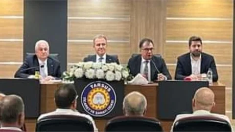 SEÇER İLE BOLTAÇ, TSO'NUN MECLİS TOPLANTISINA KONUK OLDU