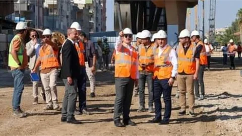 VALİ PEHLİVAN, MERSİN-ADANA-OSMANİYE-GAZİANTEP HIZLI TREN HATTI PROJESİ ŞANTİYE SAHASINI ZİYARET ETTİ