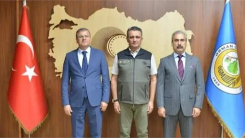 Mersin Orman Bölge Müdürü Ataş’a Hayırlı Olsun Ziyareti