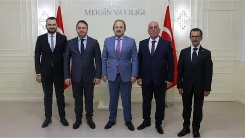 VALİ PEHLİVAN, MHP'Lİ MERSİN İL BAŞKANI GÜRSOY VE BERABERİNDEKİ HEYET İLE GÖRÜŞTÜ