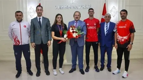 VALİ PEHLİVAN, ERTAŞ VE ÖZ'Ü KABUL ETTİ