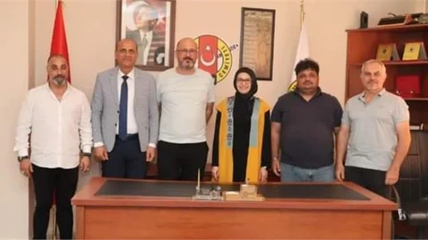 MERSİN İL MİLLİ EĞİTİM MÜDÜRÜ FAZİLET DURMUŞ, TARSUS GAZETECİLER CEMİYETİNİ ZİYARET ETTİ