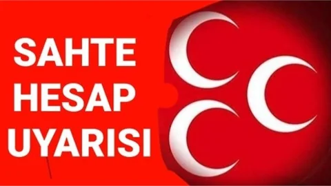 MHP TARSUS YÖNETİMİNDEN "SAHTE HESAP UYARISI"