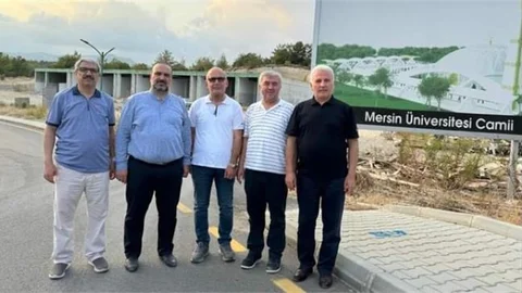 Kahraman ve Kurt, Üniversite Camii İnşaatını İnceledi