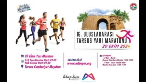 16. Uluslararası Tarsus Yarı Maratonu Bugün Koşulacak