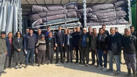 GÜLNAR'DA KÜÇÜKBAŞ HAYVAN AĞILI DESTEĞİ