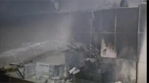 ÇAĞLAYAN MAHALLESİNDE İŞYERİ YANGINI...