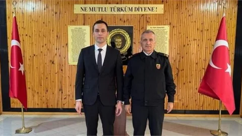 MERSİN İL JANDARMA KOMUTANI TUĞGENERAL ATASOY'DA. KAYMAKAM AVCI'YA ZİYARET