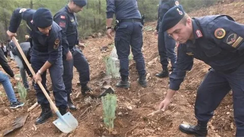 BOZYAZI’DA "GELECEĞE NEFES İNSANLIĞA NEFES" FİDAN DİKİMİ YAPILDI