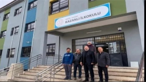 16 DERSLİKLİ AKDENİZ KAZANLI İLKOKULUNUN YAPIMI TAMAMLANDI