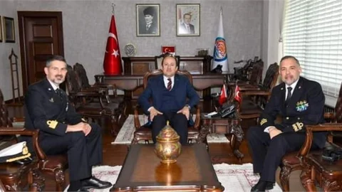 VALİ PEHLİVAN, TÜMAMİRAL PETRONI’Yİ KABUL ETTİ