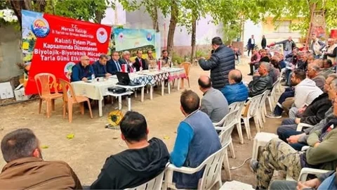 MERSİN'DE "ÇİFTÇİ NEREDE BİZ DE ORADAYIZ" TOPLANTISI