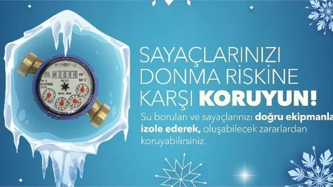 MESKİ’DEN KIŞ UYARISI: SU SAYAÇLARI DONMA RİSKİNE KARŞI KORUNMALI