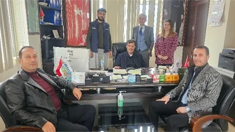 BAŞKAN TEKE, BORSA ÜYESİ AHMET AYDIN'I ZİYARET ETTİ