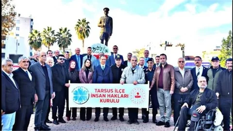 TARSUS'TA 10 ARALIK DÜNYA İNSAN HAKLARI GÜNÜ TÖRENLERLE KUTLANDI