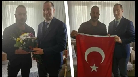 KAYMAKAM AKYÜZ, GAZİ MUHAMMET EMİN YAVUZ'U ZİYARET ETTİ